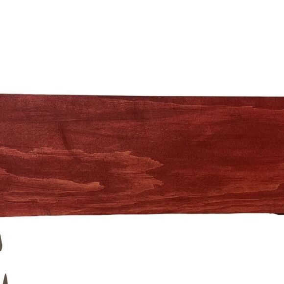 Wine Heartbeat Wooden Home Decor Stained Red Wood with Black Lettering - Picture 2 of 11